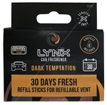 LYNX Aluminium Vent Air Freshener Refills - Dark Temptation - Pack of 2