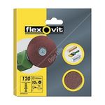 Flexovit Fibre Sanding Discs - Assorted Grit - 125mm (63642526496)