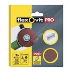 Flexovit Fibre Sanding Discs - P36 - 115mm (63642527531)