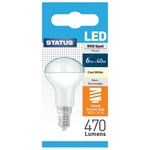 Status LED Small Edison Screw R50 Spot Cool White Bulb - 6W/470 Lumen