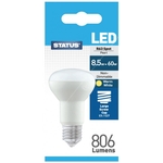 Status LED Edison Screw R63 Spot Warm White Bulb - 8.5W/806 Lumen
