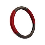 Cosmos Steering Wheel Cover - Leatherlook - Black/Red (82426)