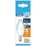 Status LED Small Edison Screw Candle Warm White Bulb - 8W/806 Lumen