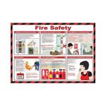 Safety First Aid Fire Safety Poster - 59cm x 42cm (A616T)