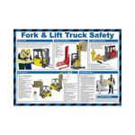 Safety First Aid Fork Lift Truck Safety Guidance Poster - 59cm x 42cm (A620T)
