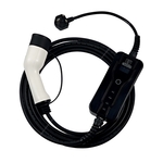 Apec 16A Electric Vehicle Charging Cable - T2 Female to UK 3 Pin Plug With Controller - 5M 