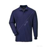 Portwest Long Sleeved Polo Shirt - Navy