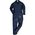 PORTWEST Polycotton Zip Coverall - Navy - Small (Tall)