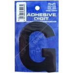 Castle Promotions G - 3in. Adhesive Digit - Black (DPX12G)
