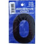 Castle Promotions O - 3in. Adhesive Digit - Black (DPX12O)