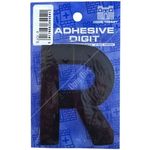 Castle Promotions R - 3in. Adhesive Digit - Black (DPX12R)