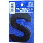 Castle Promotions S - 3in. Adhesive Digit - Black (DPX12S)