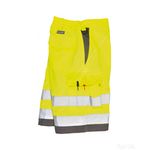 Portwest Hi-Vis Polycotton Shorts - Yellow/Grey - Medium (E043YGYM)