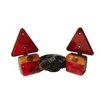 Maypole Trailer Lighting Unit inc Triangles - Magnetic - 6m Cable (MP44912)