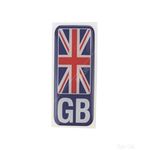 CASTLE PROMOTIONS Number plate sticker - GB Union Jack - Polydome
