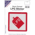 Castle Promotions Outdoor Vinyl Sticker - LPG On Board Domed Resin Sticker (PDLPG)