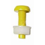 Pearl Consumables Number Plate Screws & Nuts - Yellow (PNP142R)