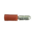 Wot-Nots Wiring Connectors - Red - Male Bullet - 4mm (PWN294)