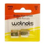 Wot-Nots Brake Pipe Unions - Female M10 x 1 Pitch (PWN417)