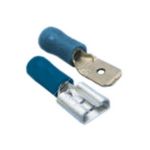 Wot-Nots Wiring Connectors - Blue - Male/Female Slide-On - 6.3mm (PWN798)