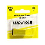 Wot-Nots Fuse - J Type Slow Blow - Yellow - 60A (PWN806)