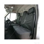 TOWN & COUNTRY Van Seat Cover - Front Double - Black - Fits: Vauxhall Movano (2010 Onwards)