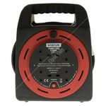 Status 4 Way Cassette Cable Reel - Red - 15m (S15M13ACR4)