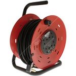Status 4 Way Open Frame Cable Reel - Red - 50m (S50M13ACRX1)