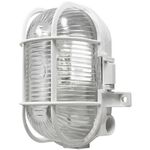 Powermaster Oval Caged Bulkhead Light - White - 60W (S5880)