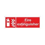 Castle Promotions Fire Extinguisher Sign - Self Adhesive Vinyl - 100mm x 300mm (SS027SA)