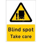 Castle Promotions Outdoor Vinyl Sticker - Blind Spot Take Care - Large (SS050SA)