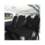 TOWN & COUNTRY Van Seat Cover - Rear Folding - Black - Fits: Ford Transit Custom Torneo/Kombi Crew 2013 Onwards