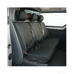TOWN & COUNTRY Van Seat Cover - Front Double - Black - Fits: Vauxhall Vivaro
