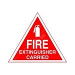 Castle Promotions Outdoor Vinyl Sticker - Red - Fire Extinguisher Carrier (V145)