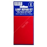 Castle Promotions Lamp Repair Outside Sticker - Red (V408)
