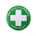 CASTLE PROMOTIONS Self Adhesive Sticker - This Vehicle Carries a First Aid Kit Sticker