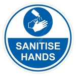 Castle Promotions Sanitise Hands Sticker