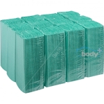 Body Plus Green C-Fold Hand Towels (BDP00183)