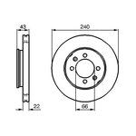 Bosch Brake Disc - 0986478813