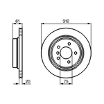 Bosch Single Brake Disc (BD676) - 0986478763
