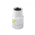 Carlyle Hand Tools Chrome Socket - 1/2 Inch Drive - 6 Point (CS12012M)