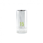 Carlyle Hand Tools Chrome Socket - 1/4 Inch Drive - 6 Point (CS14015M)