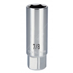 Carlyle Hand Tools Chrome Spark Plug Socket - 3/8 Inch Drive - 6 Point (CSSP3828)