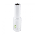 Carlyle Hand Tools Deep Chrome Socket - 1/2 Inch Drive - 6 Point (CSD12010M)