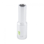 Carlyle Hand Tools Deep Chrome Socket - 1/2 Inch Drive - 6 Point (CSD12011M)