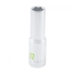 Carlyle Hand Tools Deep Chrome Socket - 1/2 Inch Drive - 6 Point (CSD12012M)