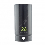 Carlyle Hand Tools Deep Impact Socket - 1/2 Inch Drive - 6 Point (CISD12026M)