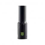 Carlyle Hand Tools Deep Impact Socket - 3/8 Inch Drive - 6 Point (CISD38010M)