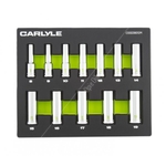 Carlyle Hand Tools Deep Socket Set - 6-24mm - 3/8 Inch Drive - 6 Point (CSSD38012M)