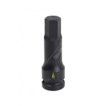 Carlyle Hand Tools Hex 60mm Long Iimpact Socket - 1/2 Inch Drive (CISH1206M)